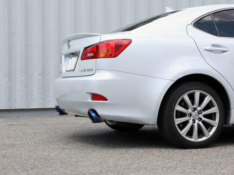 aFe POWER Takeda 06-13 Lexus IS250/IS350 SS Axle-Back Exhaust w/ Blue Flame Tips - Burkken Auto Parts