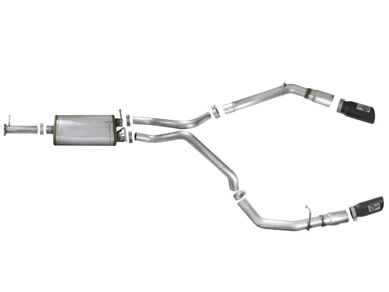aFe MACH Force-Xp 3in 409 SS Cat-Back Exhaust 2019 RAM 1500 V8-5.7L w/ Black Tip - Burkken Auto Parts
