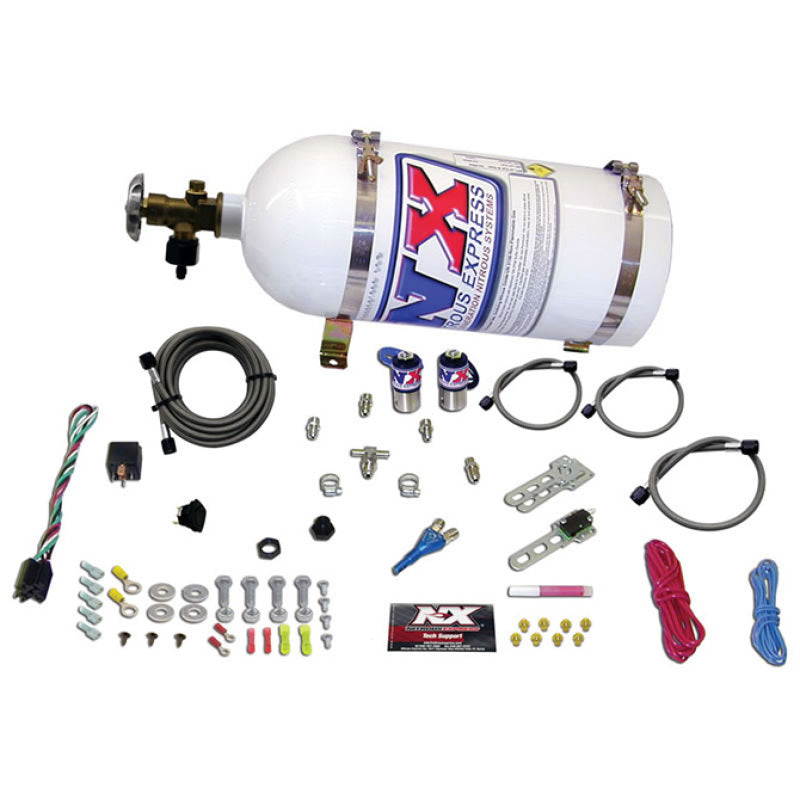 Nitrous Express Sub C Nitrous Kit (25-35-50HP) w/10lb Bottle - Burkken Auto Parts