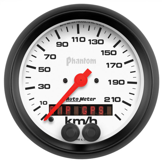 Autometer Phantom 3-3/8in. 0-225KM/H (GPS) Speedometer Gauge - Burkken Auto Parts