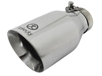 aFe Takeda 304 Stainless Steel Clamp-On Exhaust Tip 2.5in. Inlet / 4.5in. Outlet / 9in. L - Polished - Burkken Auto Parts