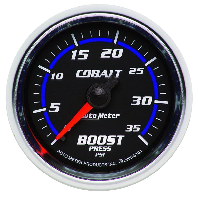 Autometer Cobalt 52mm 0-35 psi Mechanical Boost Gauge - Burkken Auto Parts