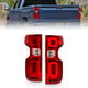 ANZO 19-21 Chevy Silverado Work Truck Full LED Taillights Chrome Housing Red Lens G2(w/C light Bars) - Burkken Auto Parts