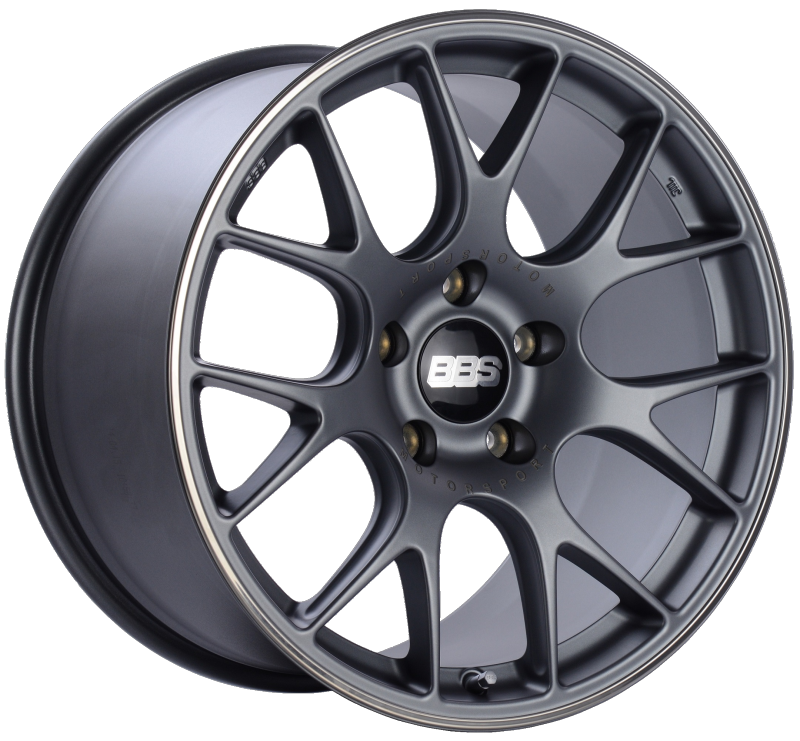 BBS CH-R 19x10 5x130 ET38 CB71.6 Satin Titanium Polished Rim Protector Wheel - Burkken Auto Parts