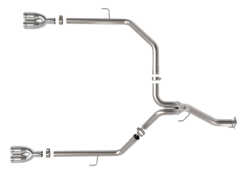 aFe Vulcan Series 3in 304SS Cat-Back 21 Jeep Gladiator V6-3.0L (td) - Dual Polished Tip - Burkken Auto Parts
