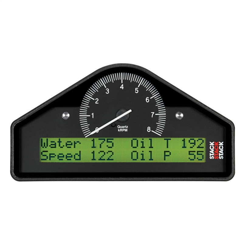 Autometer Stack Race Display Pre-Configured 0-8K RPM (PSI/DEG.F/MPH) - Burkken Auto Parts