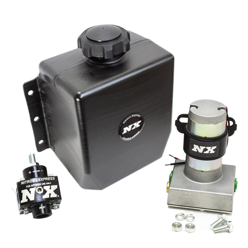 Nitrous Express Stand Alone Fuel Enrichment System w/External Fuel Pump/Fuel Regulator/3qt Tank - Burkken Auto Parts