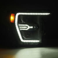 AlphaRex 21-22 Ford F150 Luxx-Series Projector Headlights Black w/Activ Light/Seq Signal - Burkken Auto Parts