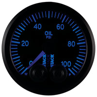 Autometer Stack Instruments Pro Control 52mm 0-100 PSI Oil Pressure Gauge - Black (1/8in NPTF Male) - Burkken Auto Parts