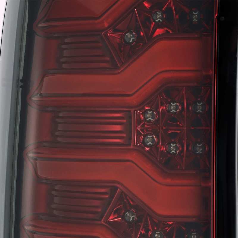 AlphaRex 14-18 Chevrolet Silverado 1500 PRO-Series LED Tail Lights Red Smoke - Burkken Auto Parts