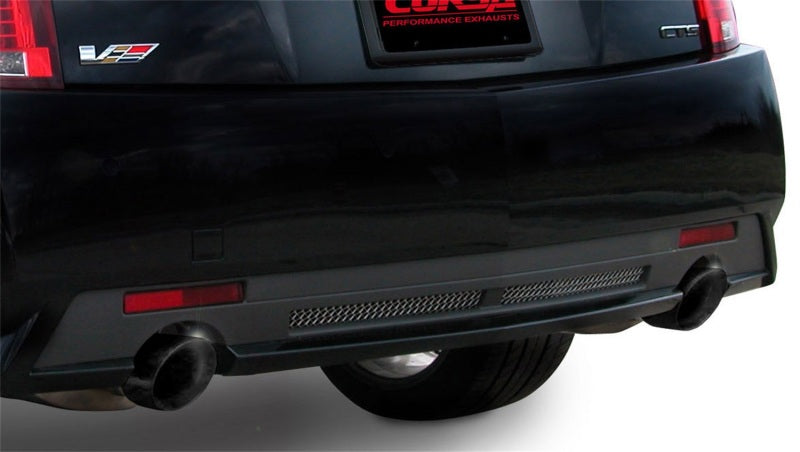 Corsa 2009-2014 Cadillac CTS Sedan V 6.2L V8 Black Touring Axle-Back Exhaust - Burkken Auto Parts