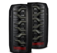 AlphaRex 87-96 Ford Bronco/F-150 Luxx-Series LED Tail Lights - Alpha-Black - Burkken Auto Parts