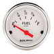 Autometer Arctic White 52mm 0-30 OHM Short Sweep Electronic Fuel Level Gauge - Burkken Auto Parts