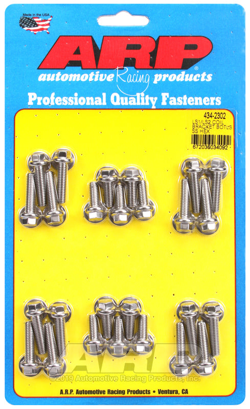 ARP LS1 LS2 SS Hex Coil Bracket Bolt Kit - Burkken Auto Parts