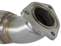 aFe Twisted Steel 3in Rear Down-Pipe/Mid Pipe 2017+ Honda Civic Type R I4 2.0L (t) - Burkken Auto Parts