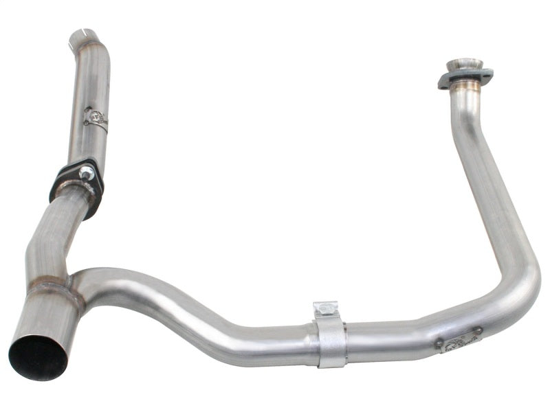 aFe Power Twisted Steel Loop Delete D/P & Y-Pipe SS 2in/2.5in 12-14 Jeep Wrangler (JK) V6 3.6L - Burkken Auto Parts