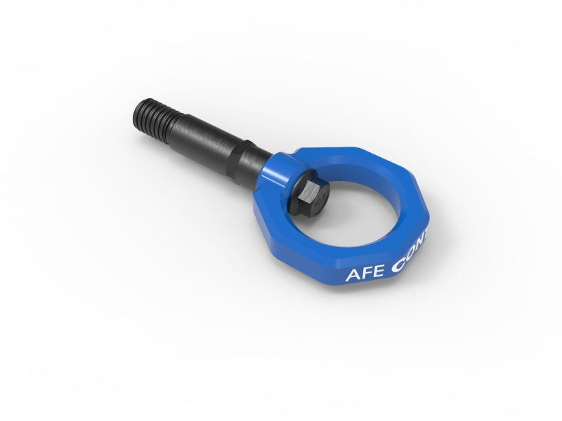 aFe Control Rear Tow Hook Blue 20-21 Toyota GR Supra (A90) - Burkken Auto Parts