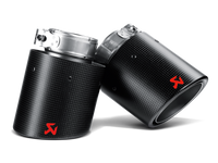 Akrapovic 09-12 Volkswagen Golf GTD (VI) Tail Pipe Set (Carbon) - Burkken Auto Parts