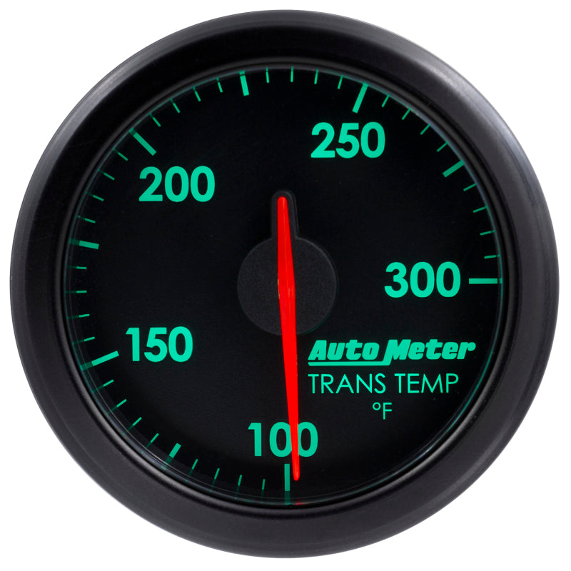Autometer Airdrive 2-1/6in Trans Temperature Gauge 100-300 Degrees F - Black - Burkken Auto Parts