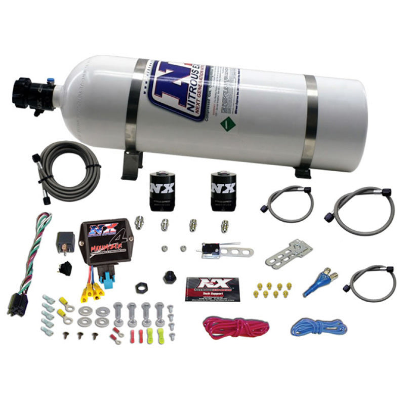 Nitrous Express Instaboost Digital EFI Nitrous Kit w/15lb Bottle - Burkken Auto Parts