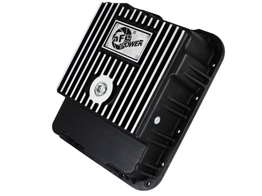 aFe Transmission Pan (Black w/ Machined Fins) GM Trucks 99-16 (4L60-E/4L60E/4L65E/4L70E/4L75E) - Burkken Auto Parts