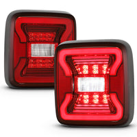 ANZO 18-19 Jeep Wrangler JL LED Taillights Black - Burkken Auto Parts