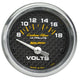 Autometer Carbon Fiber 52mm 8-18 Volt Electronic Volt meter - Burkken Auto Parts
