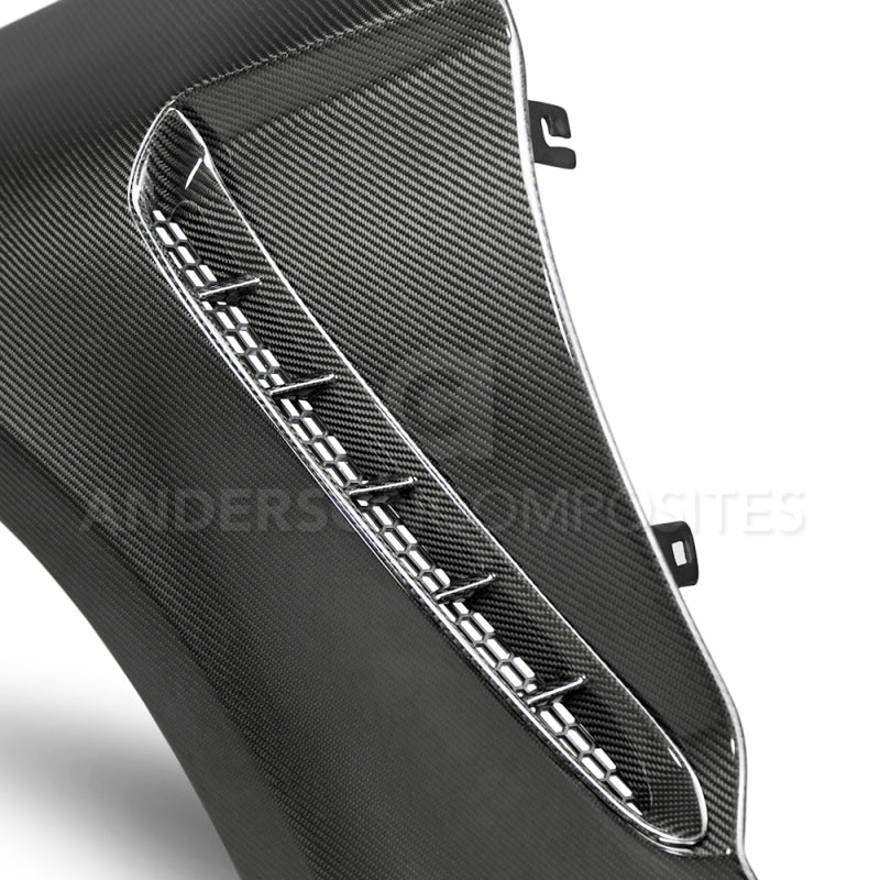 Anderson Composites 2018 Ford Mustang GT350 Style Carbon Fiber Fenders (Pair) - Burkken Auto Parts