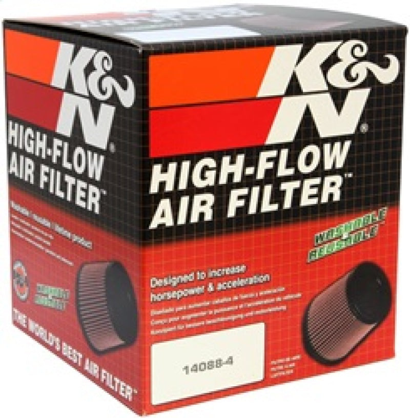 K&N Filter Universal Rubber Filter 2 3/4 inch Flange 6 inch Base 5 inch Top 5 1/2 inch Height - Burkken Auto Parts