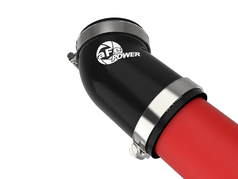 aFe 20-23 Ford Explorer ST V6 3.0L (tt) BladeRunner 2-3/4in Aluminum Cold Charge Pipe - Red - Burkken Auto Parts