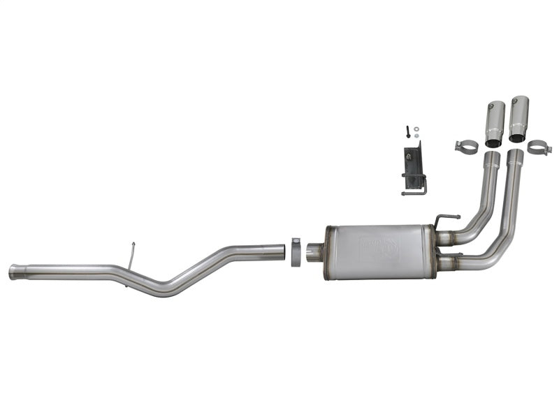 aFe Rebel Series 3in-2.5in 409 SS Cat-Back Exhaust 09-18 GM Silverado/Sierra 1500 V6-4.3L / V8-4.6L - Burkken Auto Parts