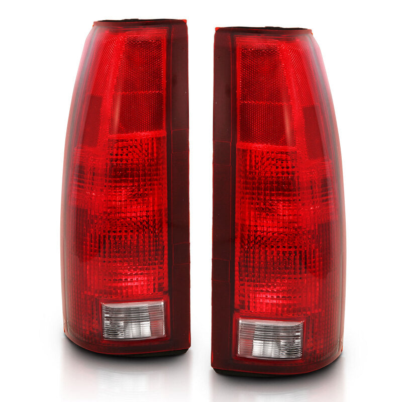 ANZO 1988-1999 Chevy C1500 Taillight Red/Clear Lens w/ Circuit Board(OE Replacement) - Burkken Auto Parts