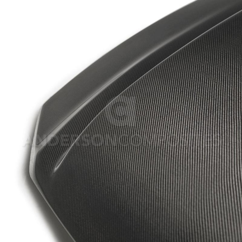 Anderson Composites 10-12 Ford Mustang Type-CJ 3in Carbon Fiber Cowl Hood - Burkken Auto Parts