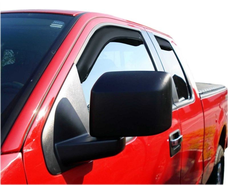 AVS 22-23 Toyota Tundra CC/CrewMax In-Channel Ventvisor Front & Rear Window Deflectors 4pc - Smoke - Burkken Auto Parts