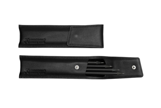 Akrapovic Leather Pencil Case - Black - Burkken Auto Parts