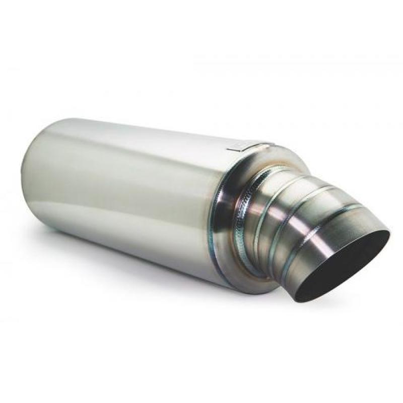 BLOX Racing 3.5in Street Muffler With Turndown Tip - Burkken Auto Parts
