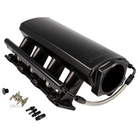 Fast Intake Manifold, Rhs Sheet Met Al, Ls Cathedral Port, Black W/ Fuel Rail Kit