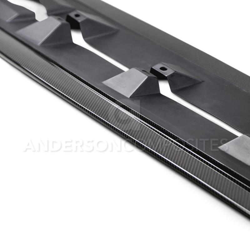 Anderson Composites 16-17 Ford Focus RS Type-AR Rocker Panel Splitter - Burkken Auto Parts