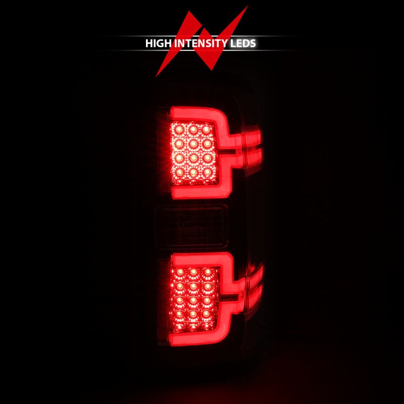 ANZO 2014-2018 Chevy Silverado 1500 LED Taillights Black - Burkken Auto Parts