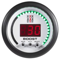 Autometer Stack 52mm -1 to +2 Bar (-30INHG to +30 PSI) Boost Controller - White - Burkken Auto Parts