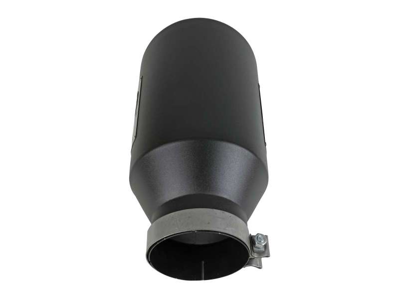 aFe Power Universal 5in Inlet 8in Outet MACH Force-XP Clamp-On Exhaust Tip - Black - Burkken Auto Parts