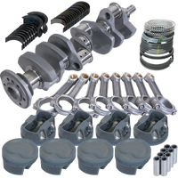 Eagle Chevy 350 3.750in Crank 6.000in I-Beam Rods -16cc 4.000in Pistons Rotating Assembly - Burkken Auto Parts