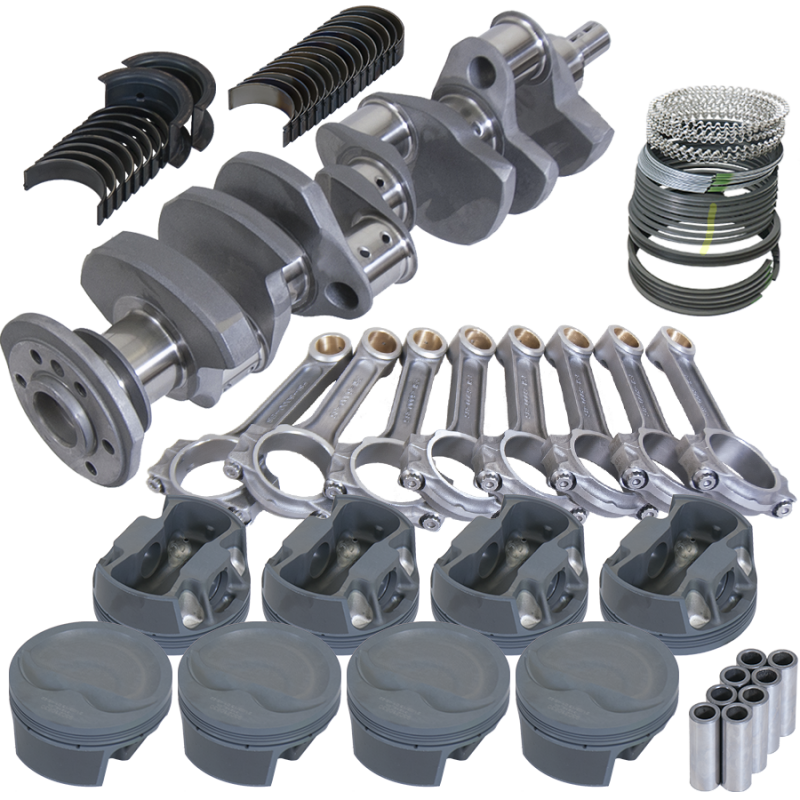 Eagle Chevy 350 3.750in Crank 6.000in I-Beam Rods -16cc 4.040in Pistons Rotating Assembly - Burkken Auto Parts