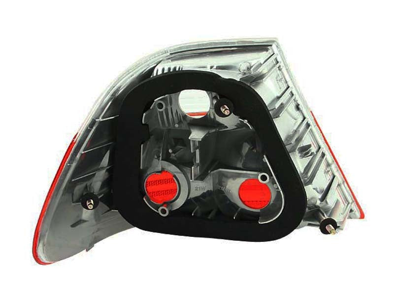 ANZO 2000-2003 BMW 3 Series E46 Taillights Red/Smoke - Outer - Burkken Auto Parts