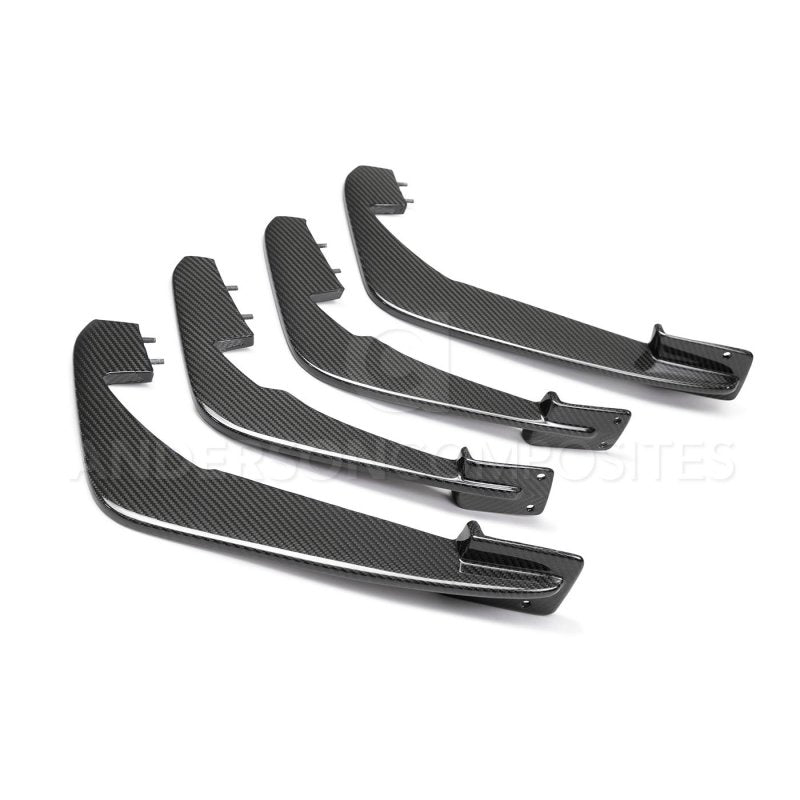 Anderson Composites 20-21 Chevrolet Corvette C8 Stingray Carbon Fiber Rear Diffuser Fins (Set of 4) - Burkken Auto Parts