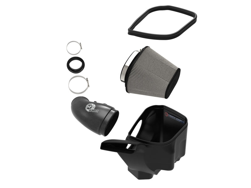 aFe 12-21 Jeep Grand Cherokee 6.4L Track Series Carbon Fiber Cold Air Intake w/Pro Dry S Filter - Burkken Auto Parts