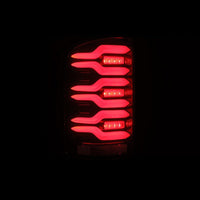 AlphaRex 14-18 GMC Sierra 1500/2500HD/3500HD LUXX-Series LED Tail Lights Blk/Red w/Actv Lgt Seq. Sig - Burkken Auto Parts