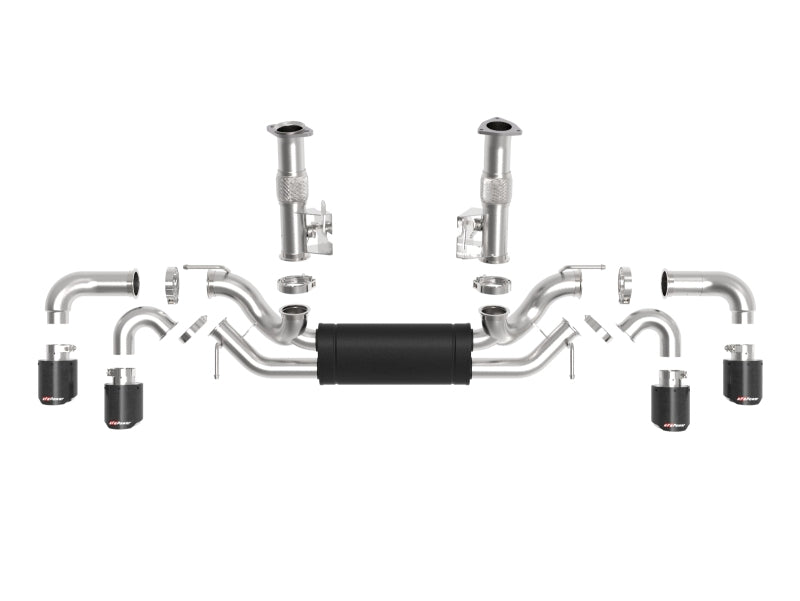 aFe MACH Force-Xp 3in to 2-1/2in 304SS Cat-Back (No NPP) 2020 Chevy Corvette (C8) 6.2L - Carbon Tip - Burkken Auto Parts