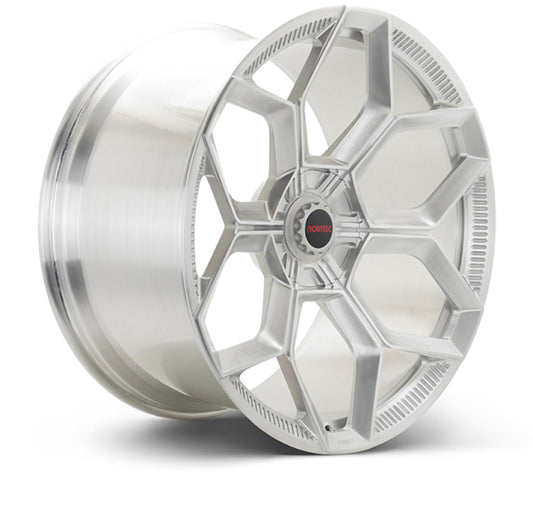 Vossen x Novitec NL5-5L 21x12.5 - 5x112 BP - ET43 - Brushed Gloss Clear Lamborghini Huracan Rr Wheel