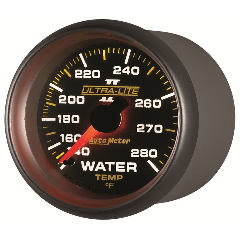 Autometer Ultra-Lite II 52mm 140-280 Deg F Mechanical Water Temp Gauge - Burkken Auto Parts